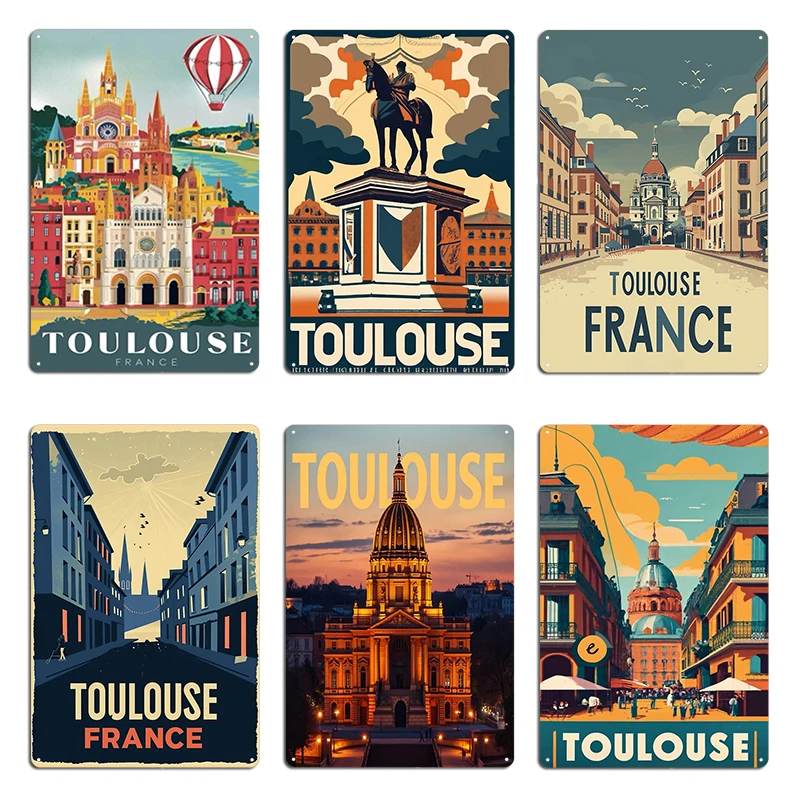 Home Cinema France - Poster di viaggio a Toulouse, Francia,