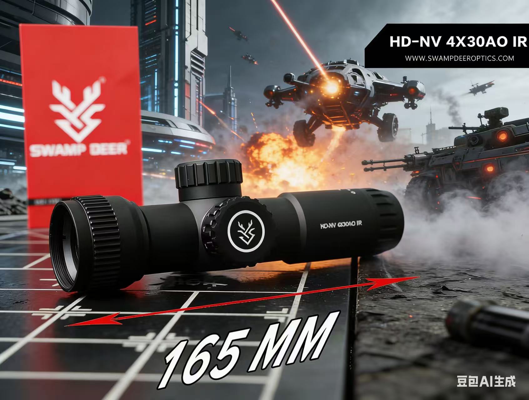 Home Cinema Center - SWAMP DEER HD-NV 4X30AO IR Telescopio,
