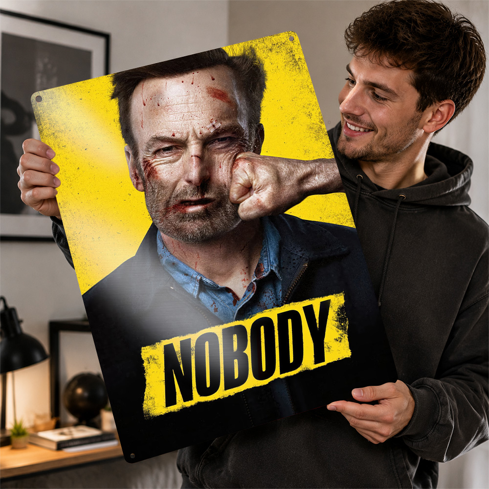 Home Cinema Gifts - Poster in Metallo del Film 'Nobody',