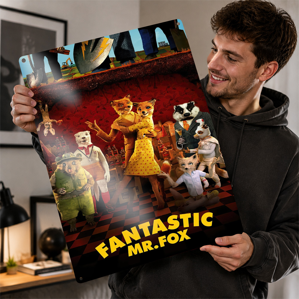 Home Cinema Gifts - Fantastico Poster del Film Mr. Fox,