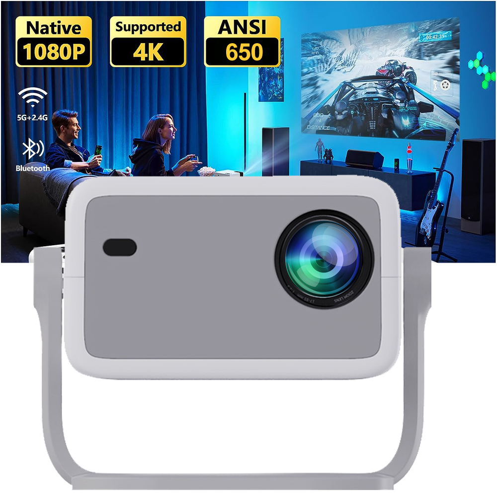 Home Cinema Complet - WZATCO WL018 Proiettore Full HD 1080P
