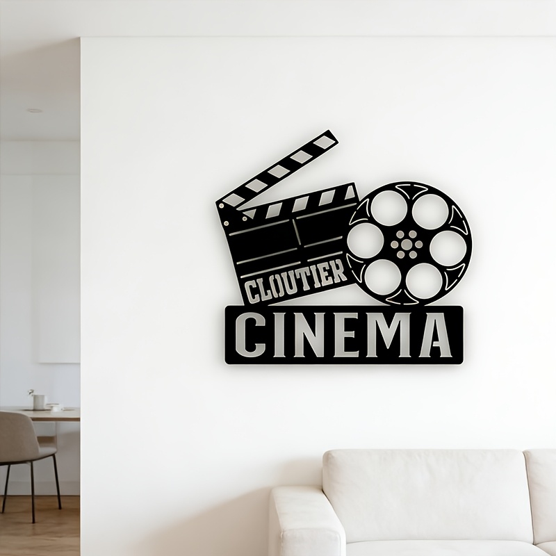 Vintage Home Cinema - CIFBUY Decorazione da Parete in Metallo,