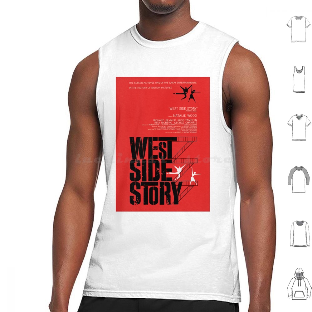 Vintage Home Cinema - West Side Story Canotte Stampa Cotone