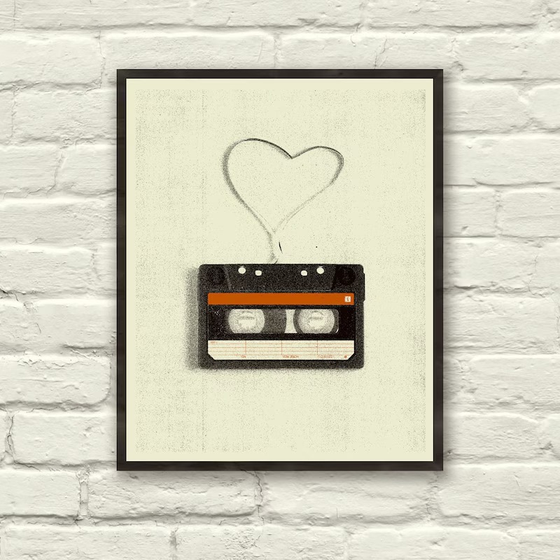 Poster su tela retrò minimalis - Vintage Home Cinema recensione e prezzo