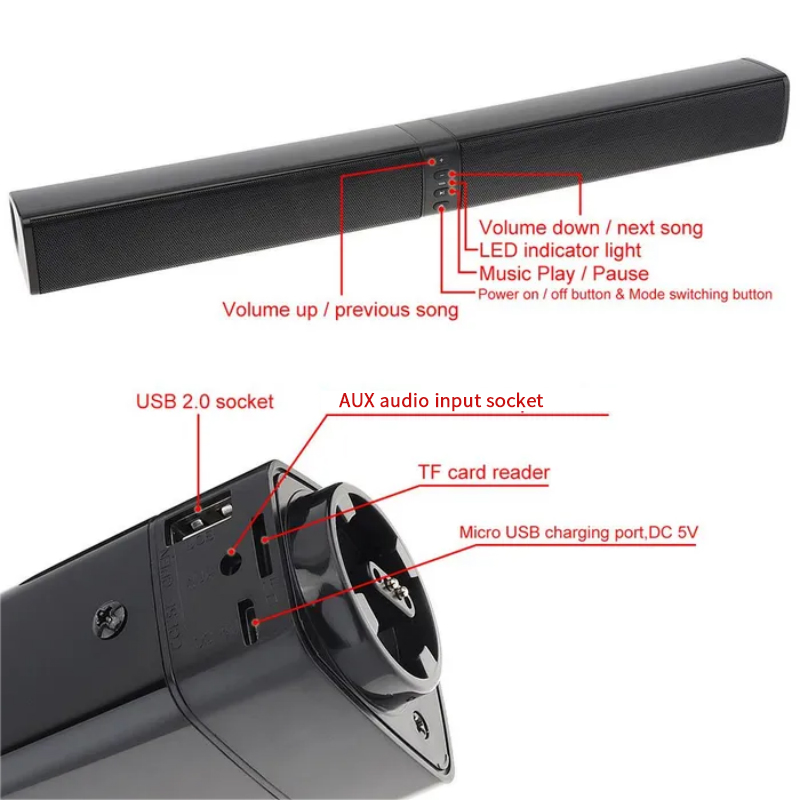 Potente soundbar Sound Radio B - Home Cinema Wireless Speakers recensione e prezzo